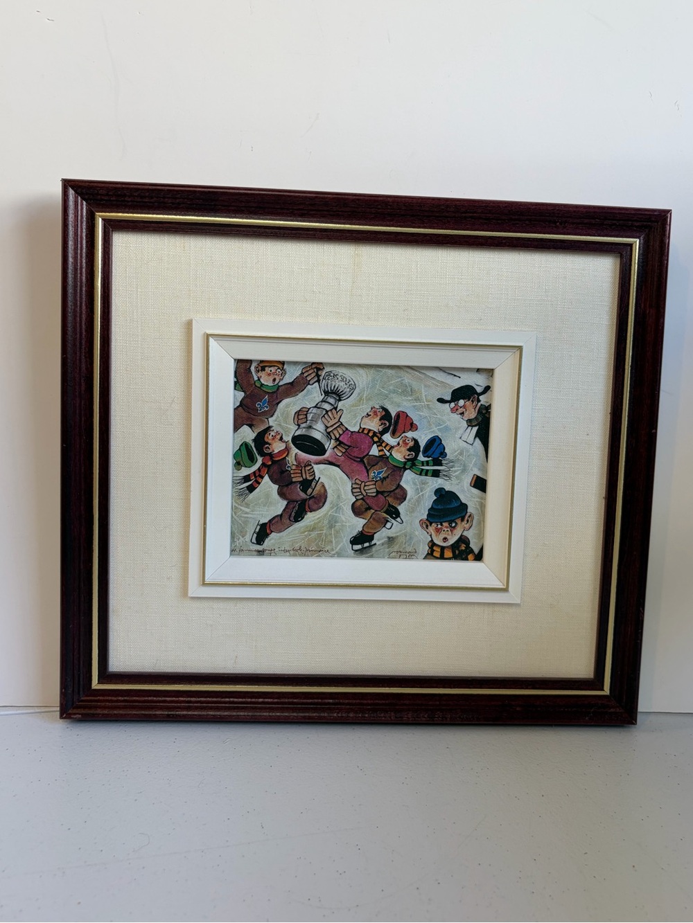 Normand Hudon Framed Hockey Kids Wall Art La fameuse coupe inter-école primaire